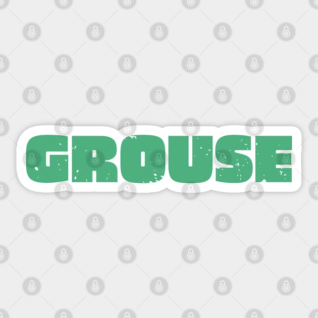 Grouse Sticker by Timeless Chaos